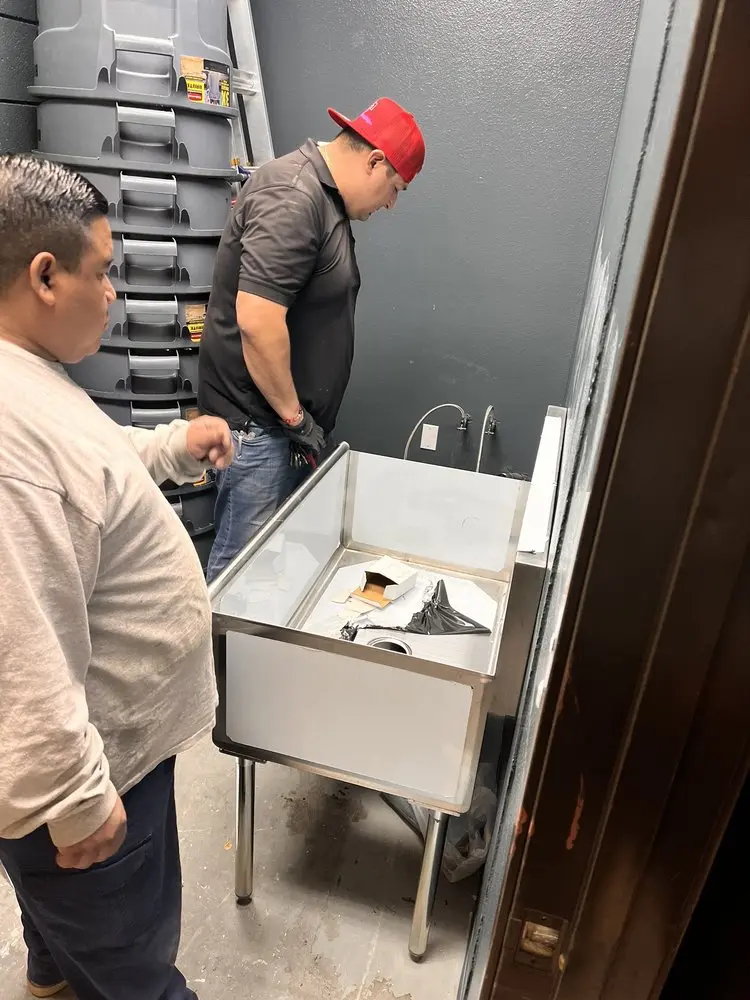 Commercial plumbing and sink installation in West Village